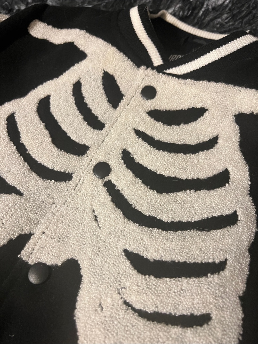 Iron Fist Skeleton Varsity Jacket - Picture 4 of 7